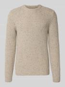 MCNEAL Strickpullover aus Woll-Mix mit Rundhalsausschnitt in Kitt Mela...