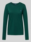 Polo Ralph Lauren Longsleeve mit Label-Stitching in Dunkelgruen, Größe...