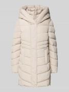 Tom Tailor Regular Fit Steppmantel mit Kapuze in Beige, Größe XXL