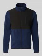 Blend Fleecejacke mit Reißverschlusstaschen Modell 'MARIO' in Marine, ...