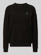 PME Legend Sweatshirt mit Label-Stitching in Black, Größe L