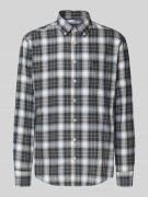 Fynch-Hatton Freizeithemd mit Knopfleiste in Oliv, Größe L