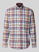 Fynch-Hatton Regular Fit Flanellhemd mit Brusttasche in Bordeaux, Größ...