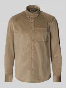 Drykorn Regular Fit Freizeithemd aus Cord mit Button-Down-Kragen in Be...
