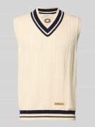 PROHIBITED Pullunder mit V-Ausschnitt Modell 'Dream' in Offwhite, Größ...