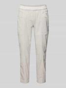 TONI Slim Fit Jogpants mit verkürztem Schnitt Modell 'Sue' in Hellgrau...