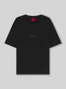 HUGO Oversized T-Shirt aus reiner Baumwolle Modell 'DASU' in Black, Gr...