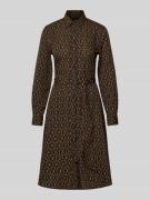 Lauren Ralph Lauren Knielanges Hemdblusenkleid mit Bindegürtel Modell ...
