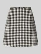 HUGO Ausgestellter Mini-Rock mit Allover-Muster Modell 'ROMESA' in Bla...