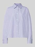 Weekend Max Mara Regular Fit Hemdbluse aus reiner Baumwolle in Blau, G...