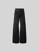 Anine Bing Wide Fit Jeans im 5-Pocket-Design in Black, Größe 24