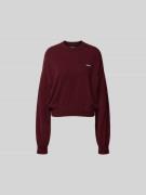 ROTATE Sweatshirt mit Kaschmir-Anteil in Bordeaux, Größe L