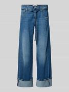 Gang Loose Fit Jeans mit Bindegürtel Modell 'CLAIRE' in Blau, Größe 27