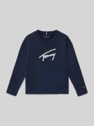 Tommy Hilfiger Kids Regular Fit Strickpullover aus reiner Baumwolle Mo...