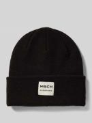 MSCH Copenhagen Beanie aus Woll-Mix Modell 'Mojo' in Black, Größe 1