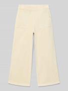 Mango Cordhose mit elastischem Bund Modell 'lula' in Ecru, Größe 164