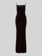 Lipsy Abendkleid mit Wasserfall-Ausschnitt in Black, Größe 40