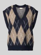 FREE/QUENT Pullunder mit V-Ausschnitt Modell 'Grsargyle' in Taupe, Grö...