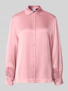 Emily Van den Bergh Regular Fit Bluse aus Viskose mit Knopfleiste in R...