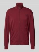 HUGO Regular Fit Sweatjacke aus Baumwoll-Mix Modell 'LAZE' in Bordeaux...