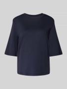 Stefanel Boxy Fit T-Shirt aus Viskose-Baumwoll-Mix mit 1/2-Arm in Mari...