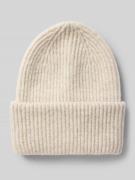 Pieces Mütze mit Kaschmir-Anteil Modell 'MOELLA' in Beige, Größe 1