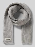 Drykorn Schal aus Schurwolle mit Label-Detail Modell 'CRONICA' in Hell...