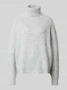 Rich & Royal Rollkragenpullover in Melange-Optik in Mittelgrau, Größe ...