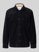 Lindbergh Modern Fit Hemdjacke mit Brusttasche Modell 'Superflex' in B...