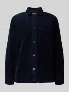 Lindbergh Modern Fit Hemdjacke mit Brusttasche Modell 'Superflex' in D...