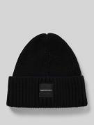PEAK PERFORMANCE Beanie mit Label-Patch Modell 'Cornice' in Black, Grö...