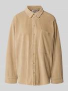 JAKE*S STUDIO WOMAN Hemdbluse mit Knopfleiste in Camel, Größe 38