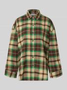 JAKE*S STUDIO WOMAN Relaxed Fit Hemdbluse aus Baumwoll-Mix in Gruen, G...