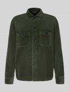 OLYMP Level Five Hemdjacke mit Knopfleiste in Dunkelgruen, Größe M