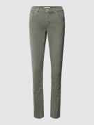 Angels Skinny Fit Jeans im 5-Pocket-Design in Khaki, Größe 34/28