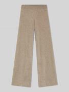 BOSS Oversized Weite Hose aus Kaschmir Modell 'FIBURA' in Beige, Größe...