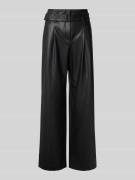 Raffaello Rossi Straight Leg Hose in Leder-Optik Modell 'NICOLE' in Bl...