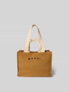 Marni Shopper mit Label-Detail in Beige, Größe 1
