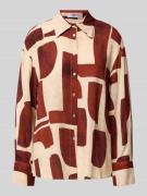 Mango Regular Fit Hemdbluse mit Manschetten Modell 'PARISI' in Rostrot...