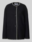 Jake*s Collection Jacke mit Ziernähten in Black, Größe 36