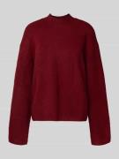 Jake*s Casual Strickpullover mit Stehkragen und überschnittenen Schult...