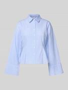 Neo Noir Regular Fit Hemdbluse mit Streifenmuster in Hellblau, Größe 3...