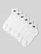adidas Originals Socken mit Label-Print im 6er-Pack in Weiss, Größe 35...
