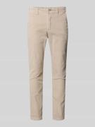 Jack & Jones Slim Fit Stoffhose in Cord-Optik Modell 'Marco' in Offwhi...