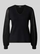 s.Oliver BLACK LABEL Regular Fit Pullover aus Viskose-Mix mit semitran...