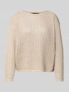 Betty Barclay Strickpullover mit Rundhalsausschnitt in Beige, Größe 40