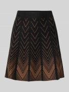 Apricot Minirock aus Viskose-Mix mit elastischem Bund in Black, Größe ...