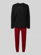 Calvin Klein Underwear Pyjama mit Logo-Muster und Label-Stitching in B...
