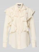 Lauren Ralph Lauren Regular Fit Schluppenbluse mit Volants Modell 'CHA...