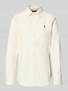 Polo Ralph Lauren Slim Fit Hemdbluse aus Cord mit Label-Stitching in B...